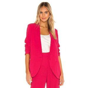 Amanda Uprichard Shawl Collar Blazer in Azalea  womens  Size Medium
